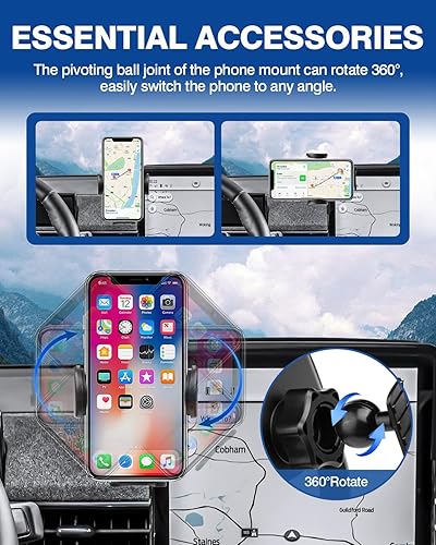 Miniatura 4 de Autorder Soporte de teléfono de coche para Ford Mustang Mach-E 2021 2022 2023 2024, accesorios para soporte de teléfono, pantalla de 15.5 pulgadas,