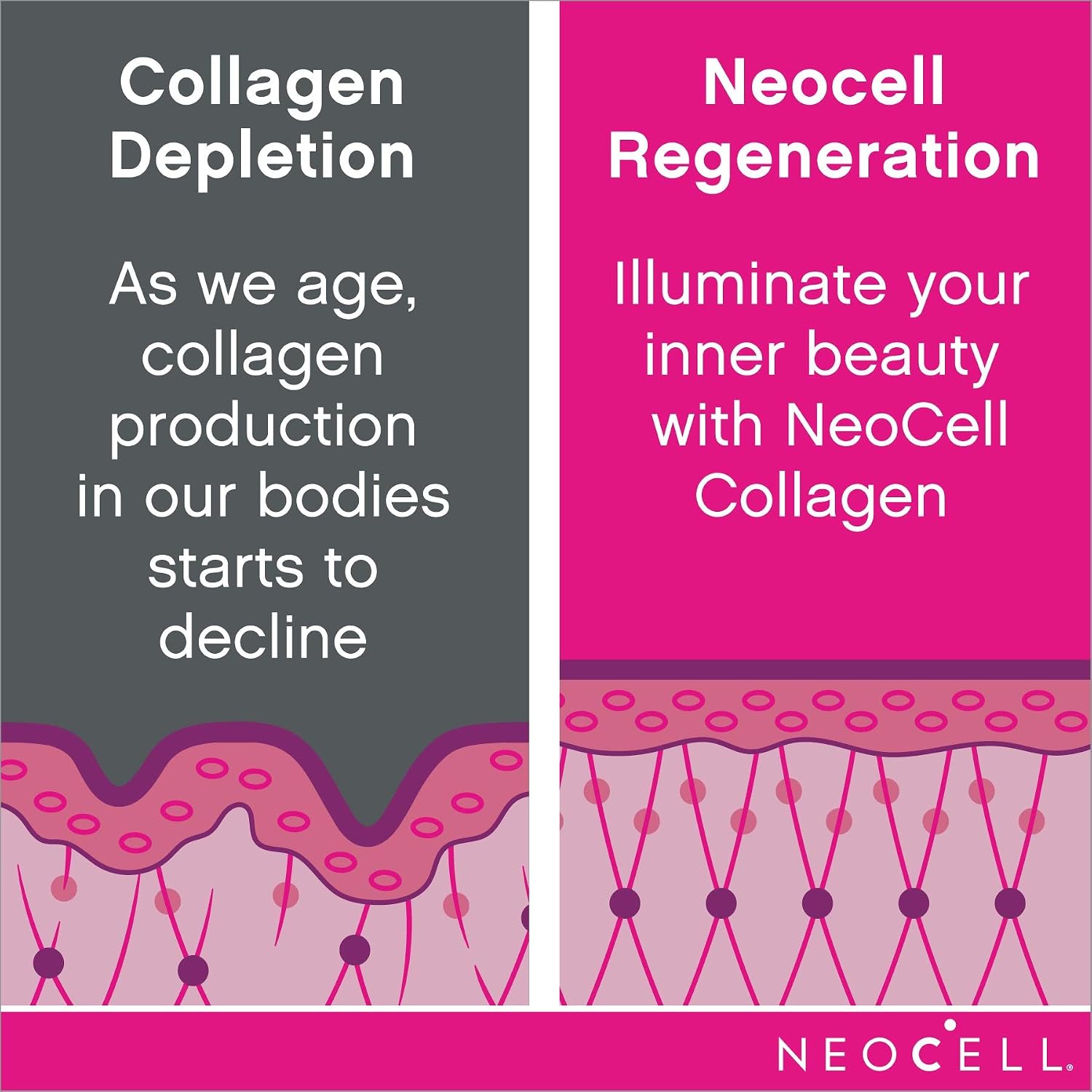 NeoCell Collagen Protein Peptides, Mandarin Orange Flavored – 15.6 Ounces Tub (Package May Vary)