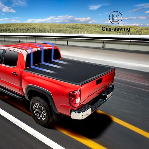 Miniatura 6 de Cubierta enrollable Tonneau de 5.6 pies para Ford Pickup, funda suave para caja de camioneta compatible con Ford F-150 2015-2023 de 5.6 pies (67.1