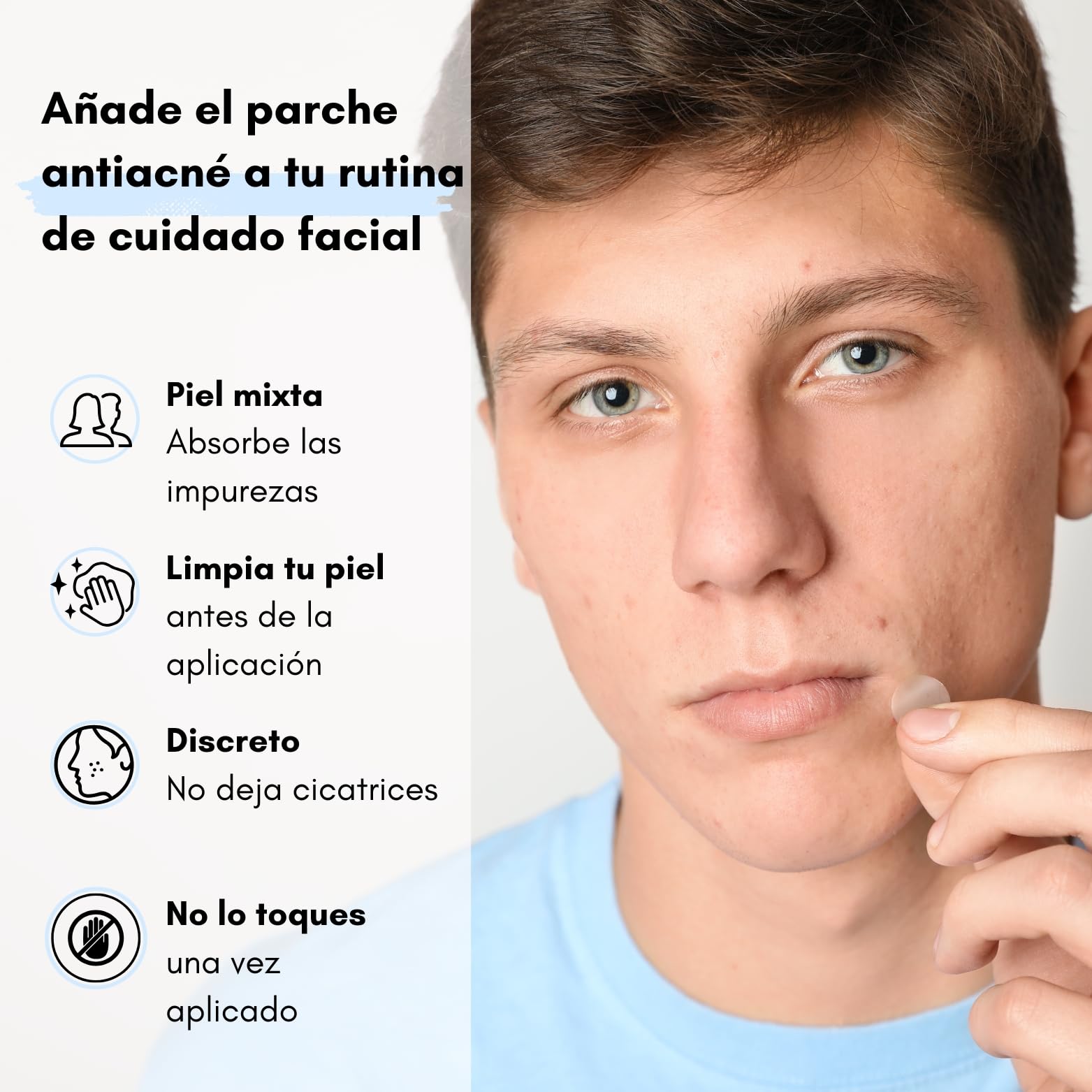 Korean Patch Acne - Anti-acné - Hidrocoloides - Elimina las impurezas del grano en 6-8 horas durante la noche - Caja de 36 parches