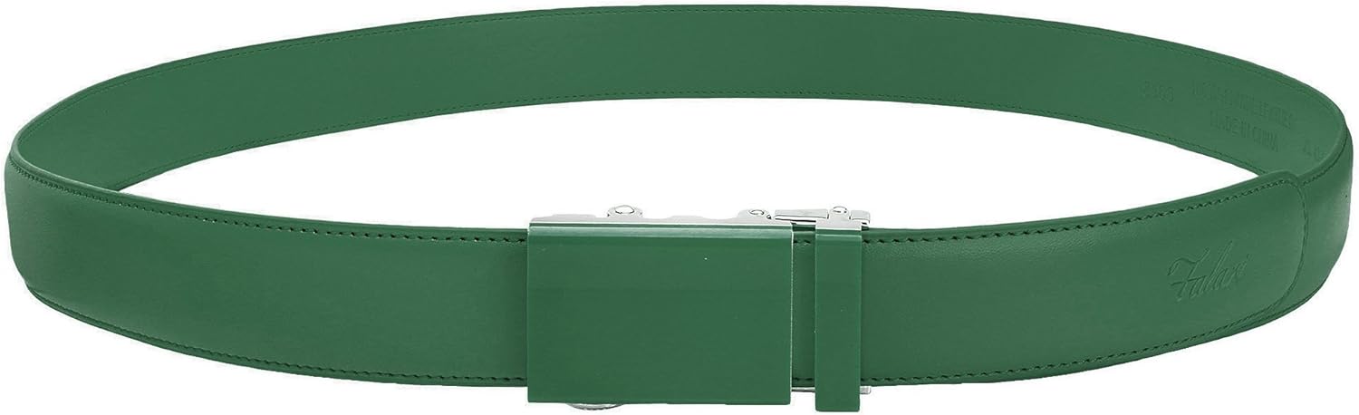 Falari Men Unisex Genuine Leather Ratchet Dress and Casual Belt, Automatic Sliding Buckle, Trim to Fit - Image 2