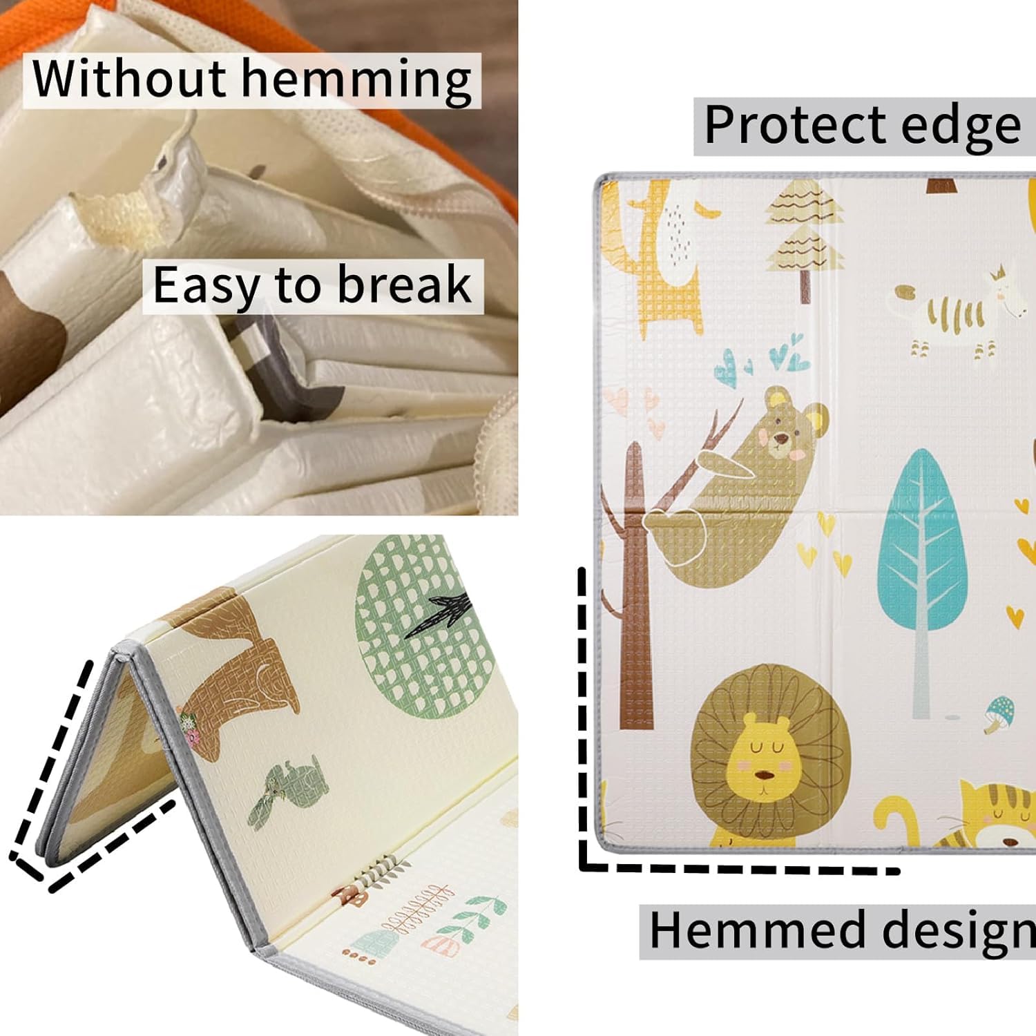 Tappetino da Gioco Play mat Playmats baby Pieghevole per Bambini