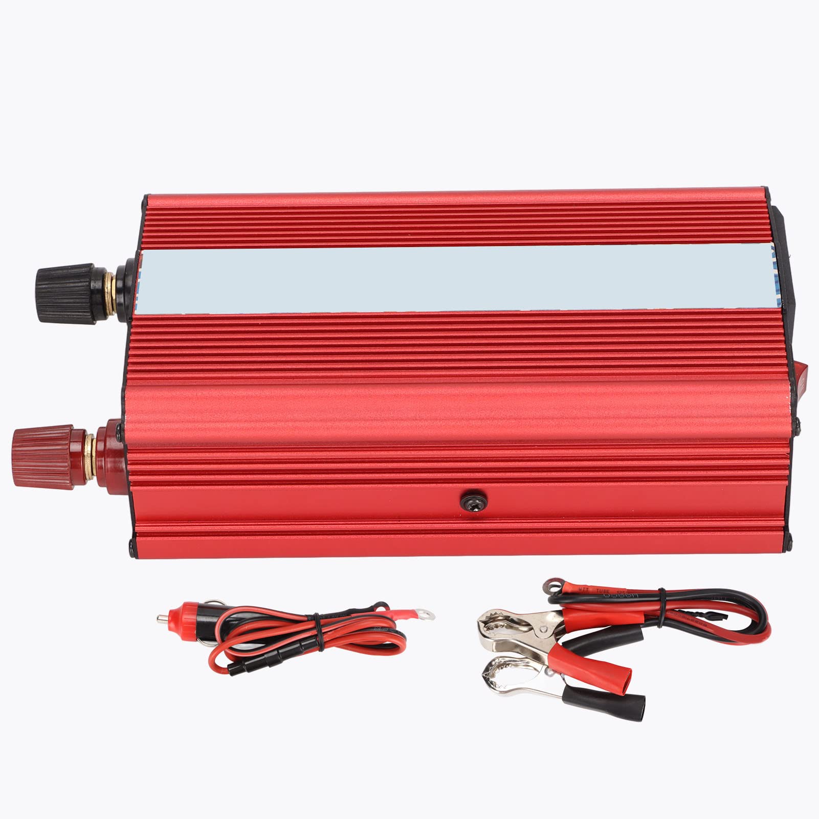 Adaptador de Corriente Portátil, Ligero y Compacto, Inversor de Coche para Dispositivos de Carga, Cuerpo de Aluminio de 12v y 24v, 300W
