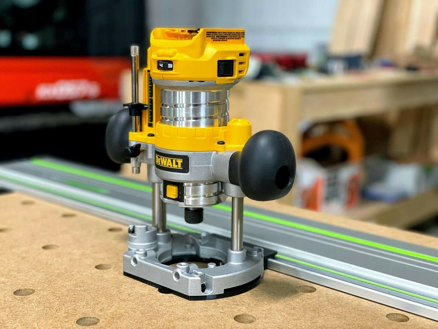 ToolCurve Guide Rail Adapter Compatible with Dewalt Trim Plunge Router