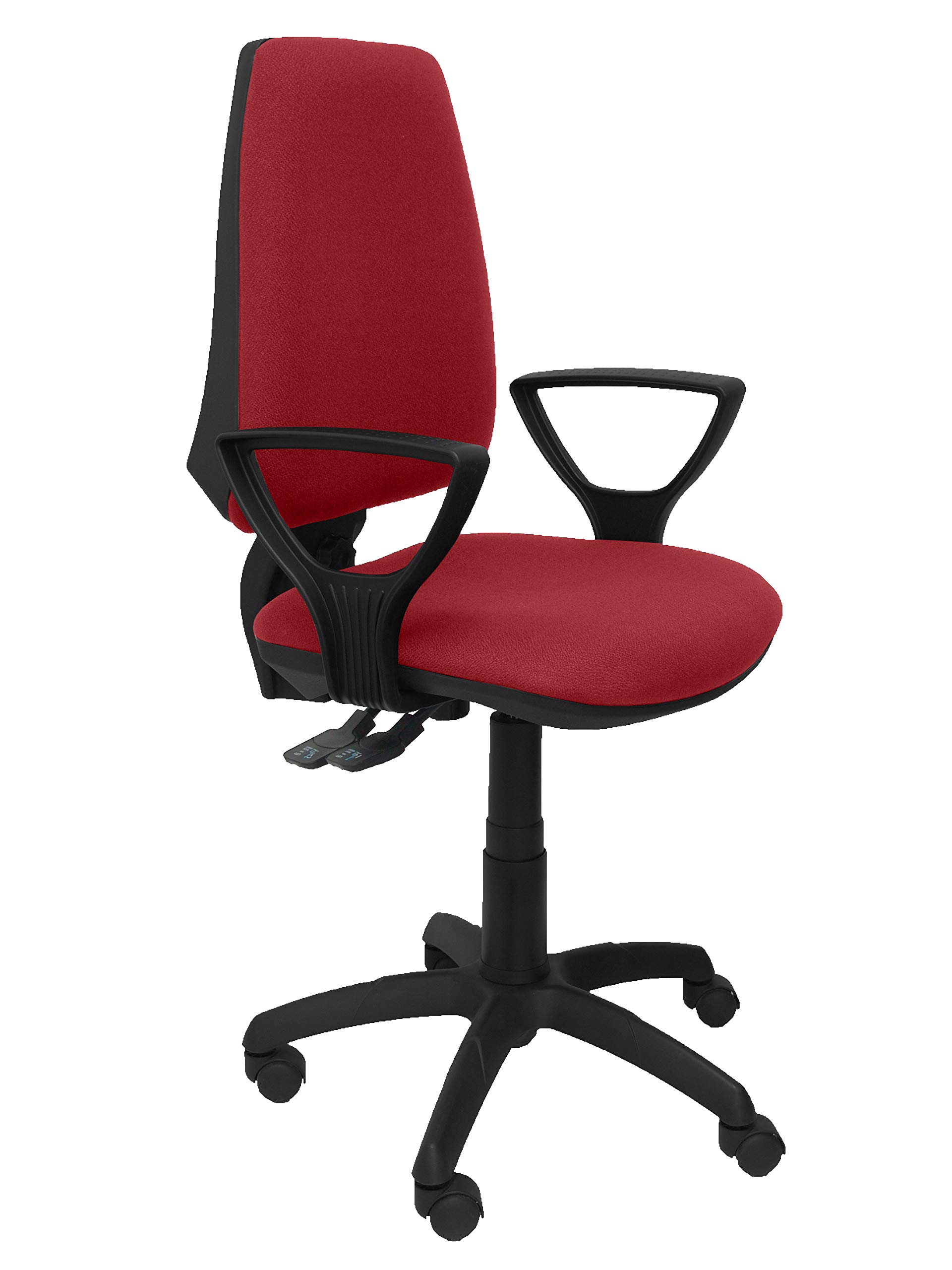 Silla Elche S Bali granate brazos fijos para evitar dolores lumbares