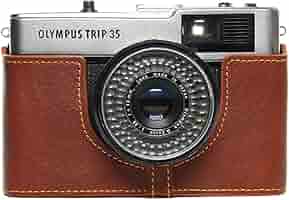 OLYMPUSトリップ35 ストラップ、ケース付 Amazon.co.jp: BolinUS Trip 35ケース ハンドメイド 本革 ハーフ