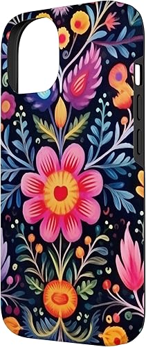 Miniatura 5 de Funda para iPhone 1212 Pro de arte popular mexicano bordado floral patrimonio otomi
