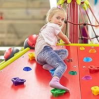 Vista 7 de Liliful Juego de 64 piezas de sujeción de escalada en roca para niños, kit de escalada en pared para adultos, agarre de colores mixtos con llaves