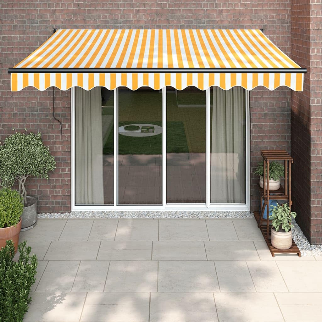 Auvent électrique terrasse rétractable 5m motorisé avec store alu mural