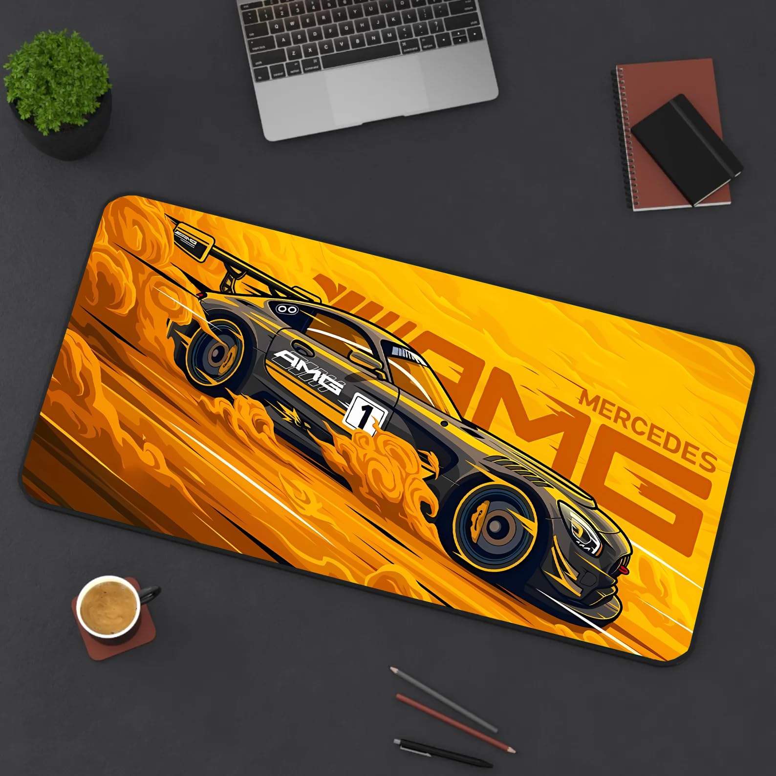 Extended Gaming Mouse Pad for Desk (23x11.5 Inch) – Large Mouse Pad for Office & Home | Non-Slip Rubber Base, Smooth Surface Desk Mat for Laptop, Keyboard & Mouse (Sports Car Edition) (Print 8)-image-27