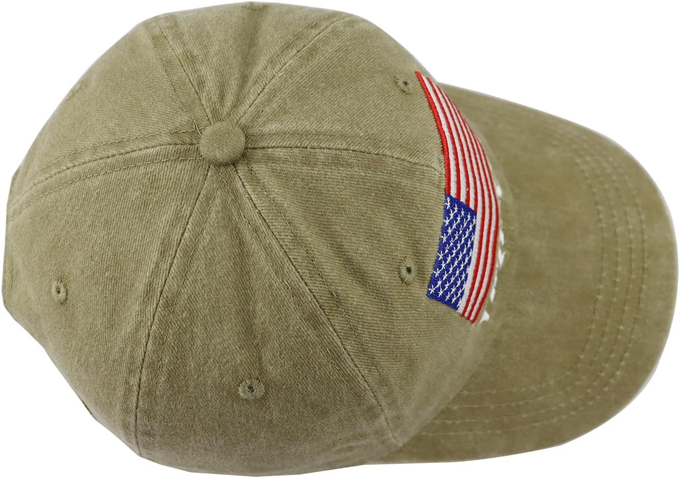 American Flag Veteran Hats for Men Women, Adjustable Embroidered Cotton Army Military Baseball Cap