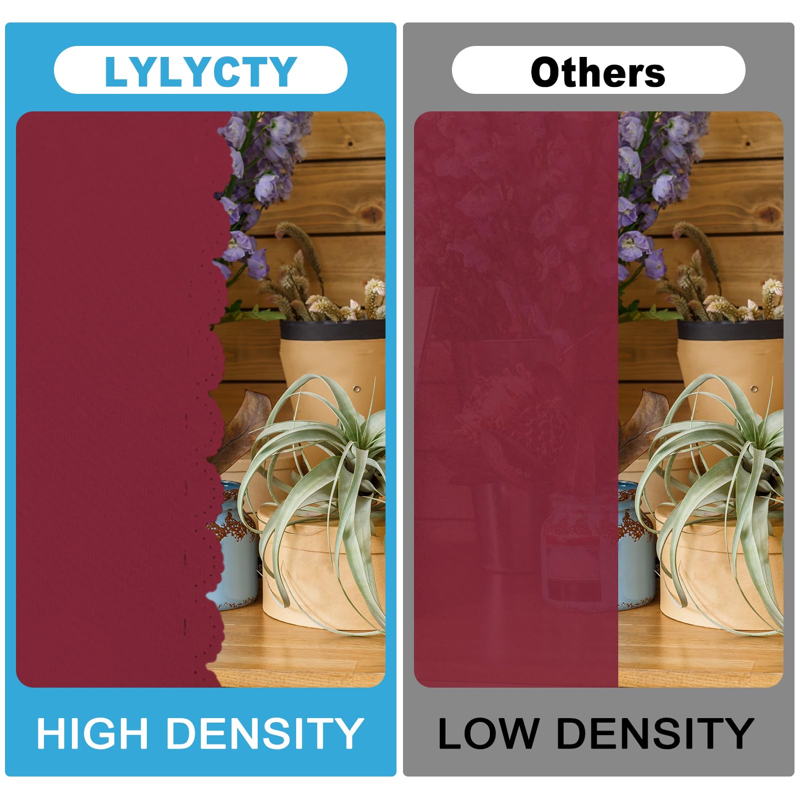 LYLYCTY 5x7ft Burgundy Cloth Photography Backdrop Solid Color Photo Background Video Props LY666