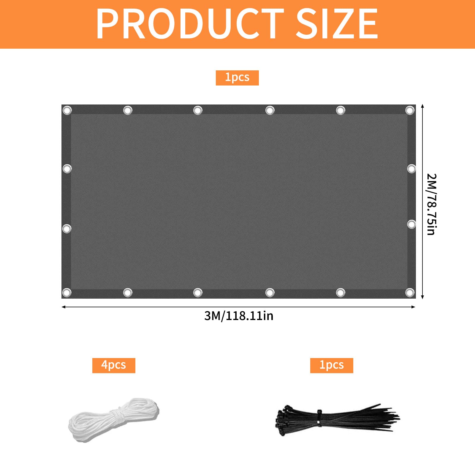 Impermeable Toldo Vela de Sombra,Toldo Vela de Sombra Rectangular 2x3m,Toldos Vela Impermeable Rectangular,para Exteriores,Pergola,Jardín,Terrazas,Piscina