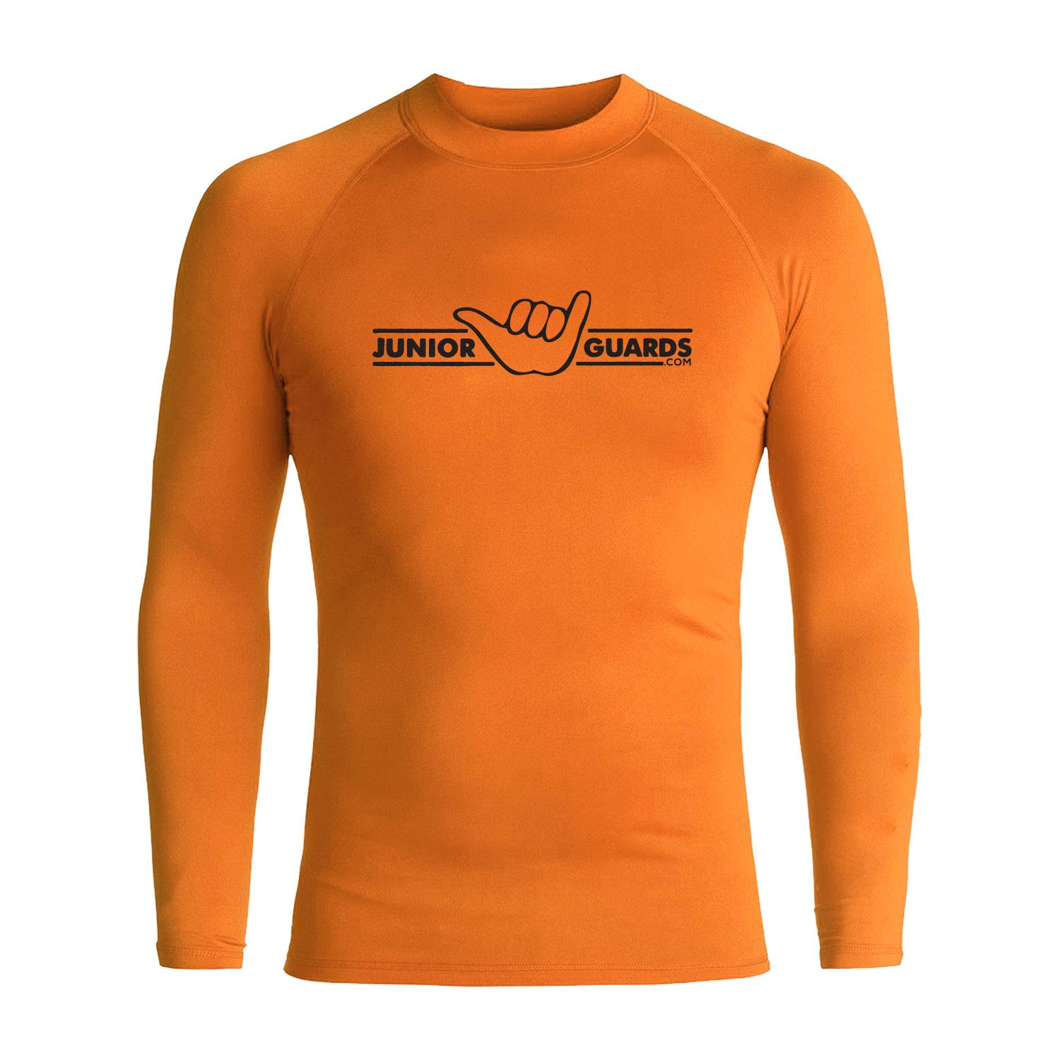 Junior Guard Shaka Bar Rashguard-LS-OR/BK-YM/10 Orange/Black