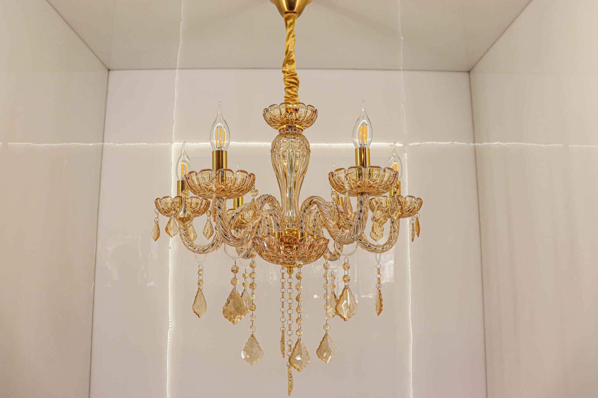 swanart Italian Chandelier (Clear Cream) 1