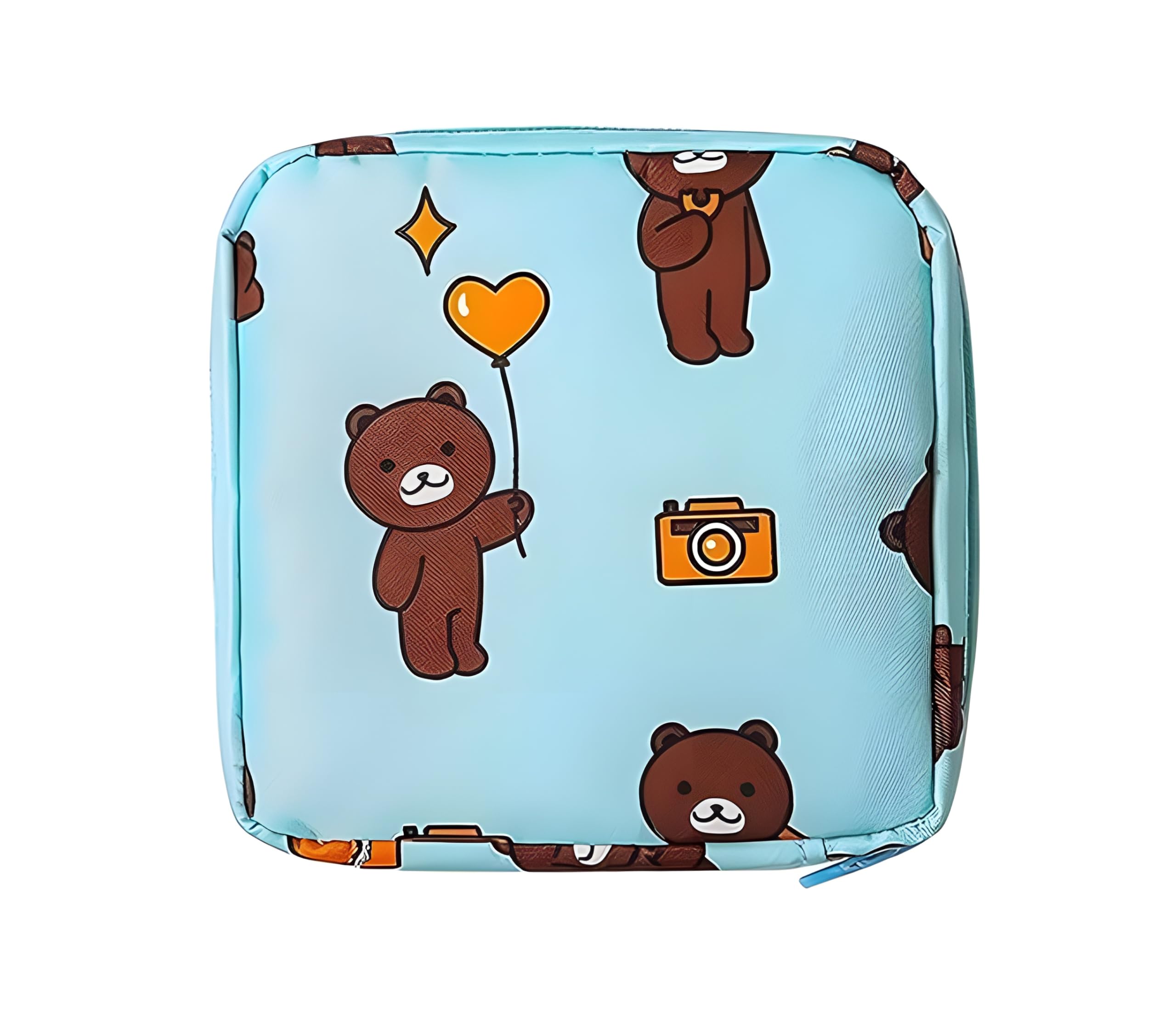 Portable Popper Organizer, Mini Makeup Bag,Ladies Lipstick Pouch, Large Capacity Wallet, Jewelry Small Objects Storage OrganizerFirst Period Kit for Teens Girls, Storing Sanitary Pads (Pack of 2) (B0D9JSL9DY) Amazon Price History, Amazon Price Tracker