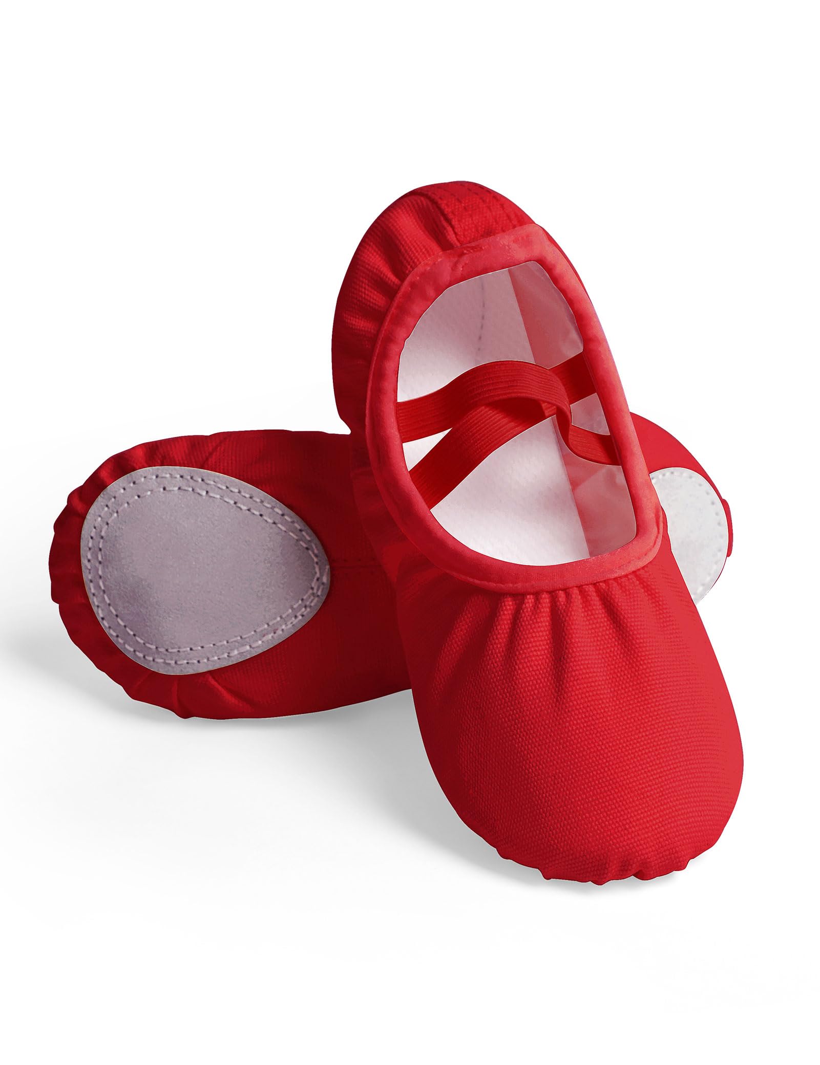 Girls Canvas Ballet Shoes Toddler Ballerina Slippers Red
