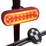 JINKEY Smart Bike Tail Light with Turn Signals, 2024 New Bright USB Rechargeable LED Brake Sensing Rear Bike Light IPX5 Waterproof Wireless Remote Control Turn Signal for Bicycle Cycling Scooter