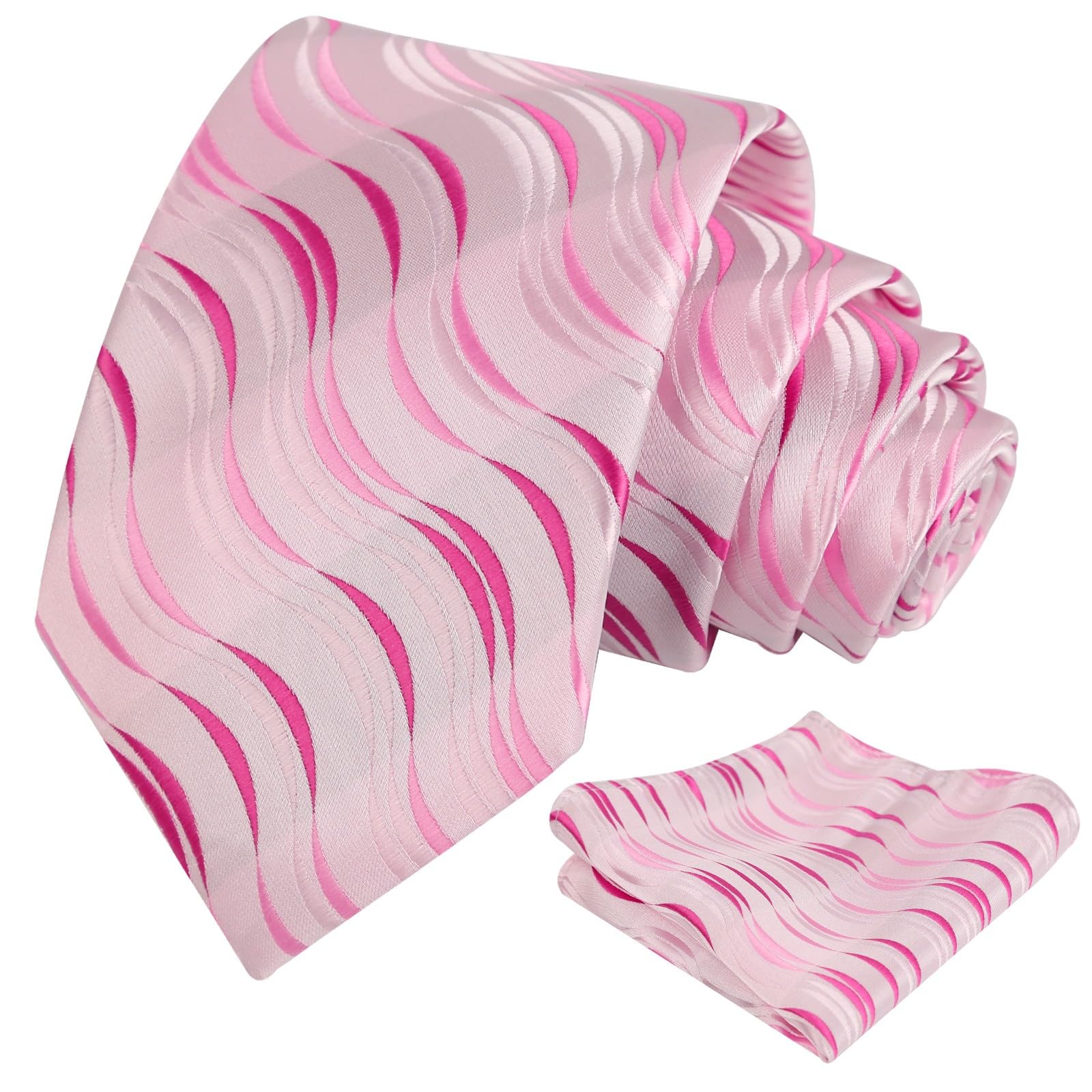 Alizeal Mens 3.15'' Gradient Novelty Tie Set with Pocket Square