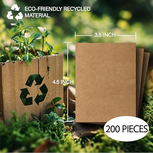 Miniatura 7 de Hojas de cartón, insertos divisores de cartón corrugado de estraza marrón de alta calidad, planos a granel para envío, correo, decoración de