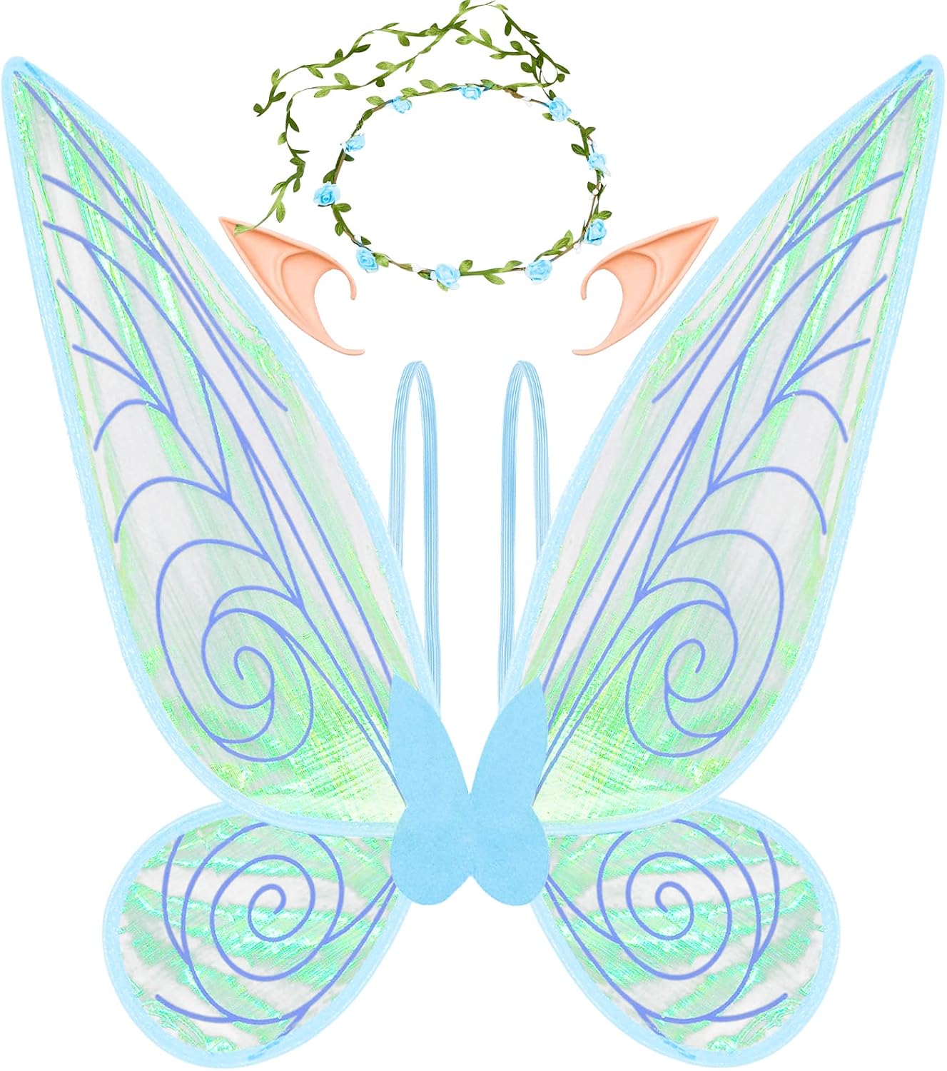 U-Goforst Fairy Wings for Adults Fairy Costume for Women Butterfly Wings for Girls Angel Wing Halloween Dress Up Cosplay