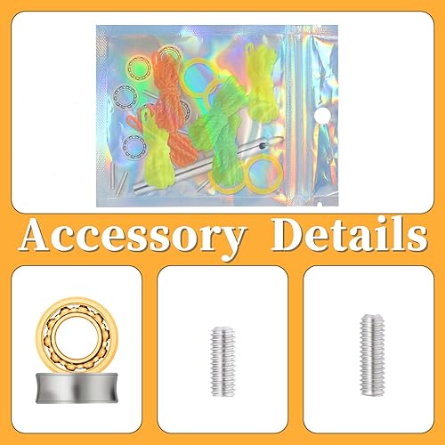 Miniatura 3 de Kit completo de rodamientos Yo Yo para reemplazo de rodamientos de yoyo, 6 rodamientos Yo Yo que no responden + 12 tornillos de eje de acero