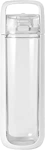 KOR ONE BPA Free Clear Reusable Water Bottle I 750mL I 25 Oz I Safe &amp; Non-Toxic I Sustainable &amp; Eco-Friendly I Leak Proof I One Click Cap w/ Handle I Wide Mouth I Great for Travel &amp; Workouts