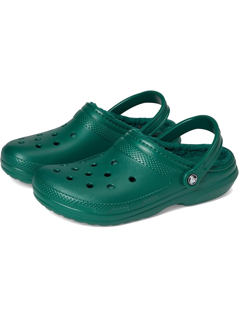 Green Crocs Classic Lined Clog