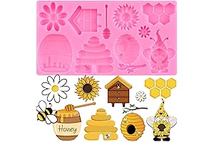 Bumble Bee Silicone Molds Honeycomb Bees Fondant Mold