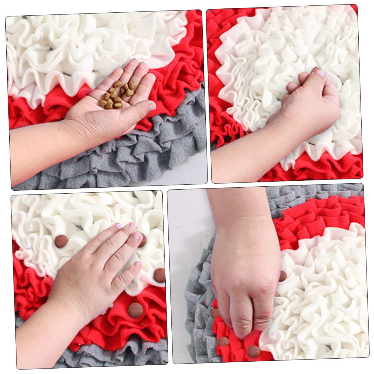 Didiseaon Tapis de Fouille pour Chien en Toile, Alimentation Lente, Dressage Interactif, pour Réduire Le Stress et Exercer L’odorat la Maison