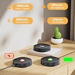 Rechargeable RGB Puck Lights with Remote,13 Colors Under Cabinet Lighting Wireless, 1500mAh LED Push Lights Stick on with Timer Function, Dimmable Tap Lights for Under Cabinets,Kitchen,Closet (3 Pack)