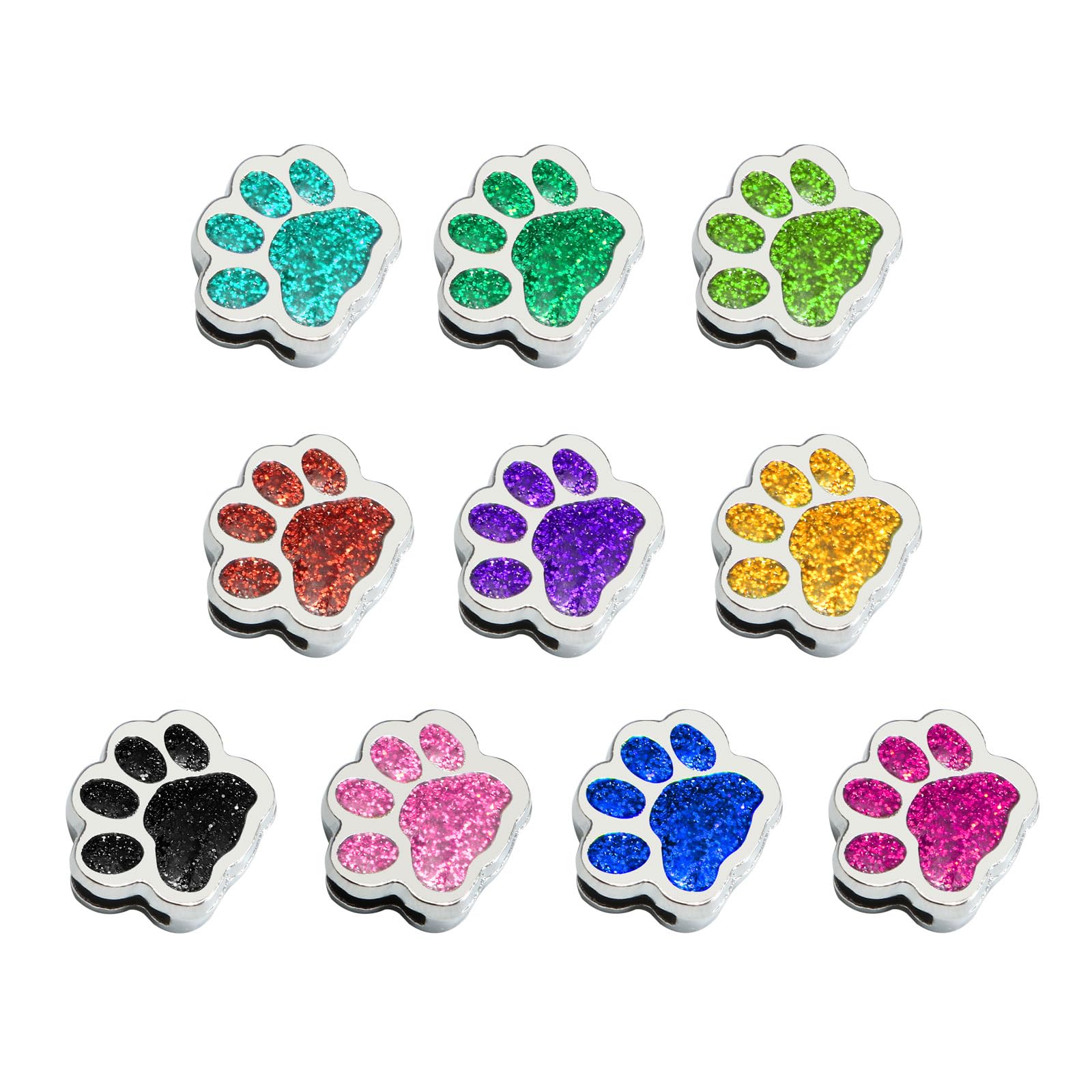 PATIKIL Animal Cat Dog Paw Print Charm
