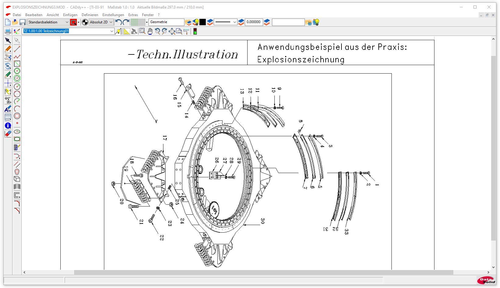 BeckerCAD 12 2D - CAD-Software und 2D-Zeichenprogramm für Architektur, Maschinenbau, Modellbau und Elektrotechnik - kompatibel mit AutoCAD - Programm für Windows 11, 10, 8, 7