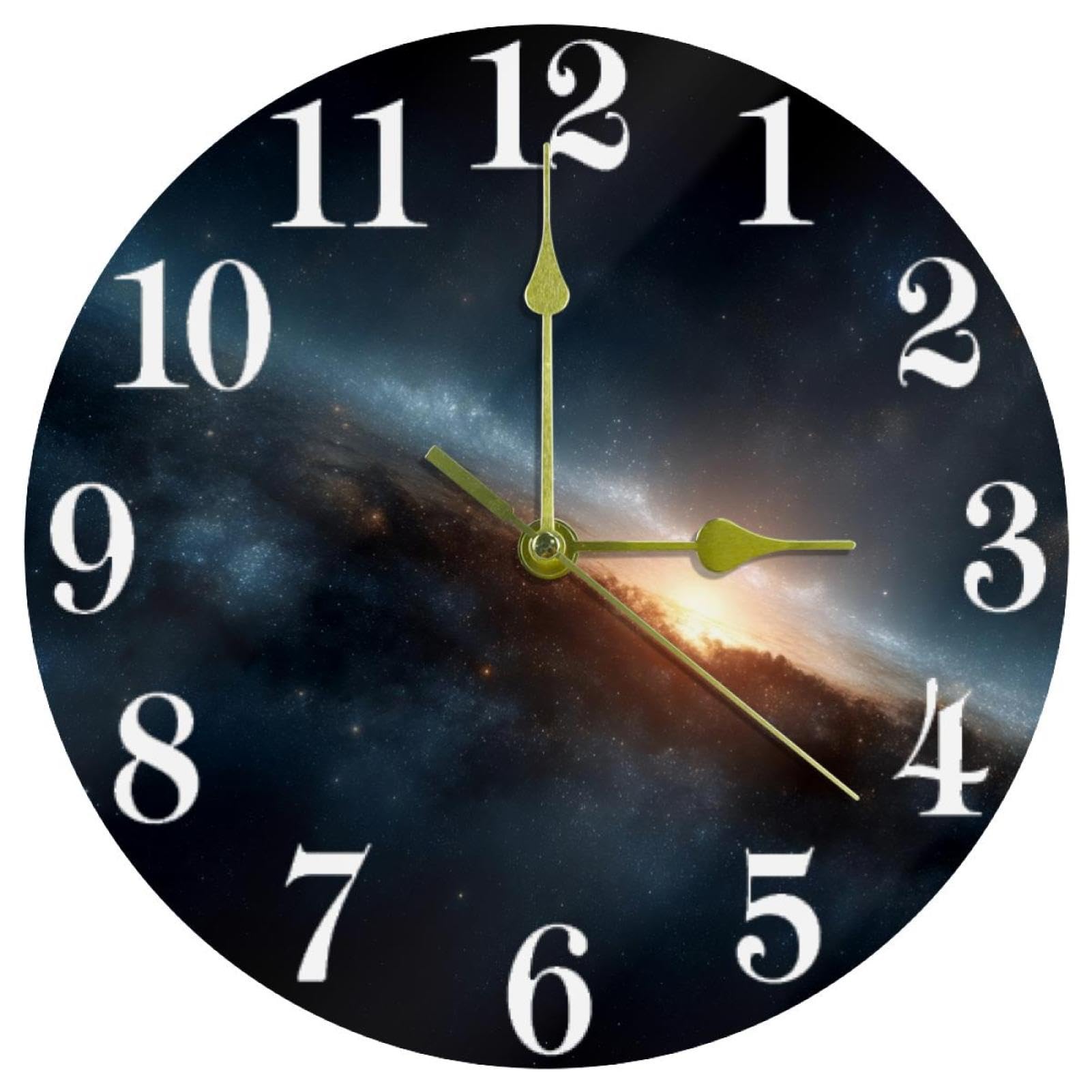 Horloge murale nébulaire universelle ronde pour décorer votre cuisine ou salon