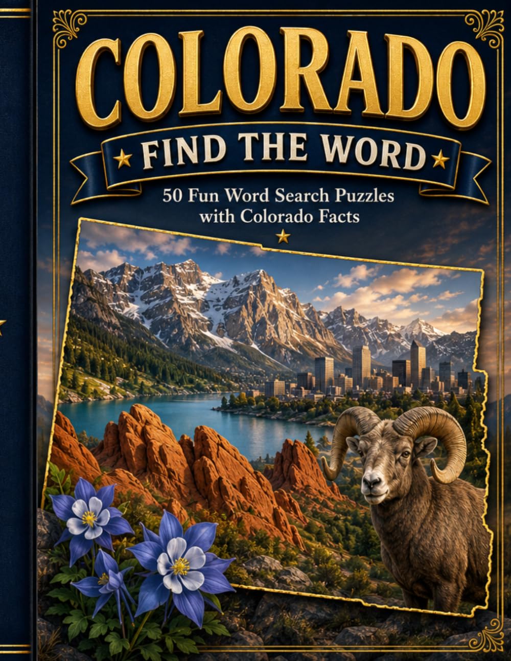 COLORADO FIND A WORD: 50 Fun Word Search Puzzles with Colorado Facts (United States Word Search Puzzles)