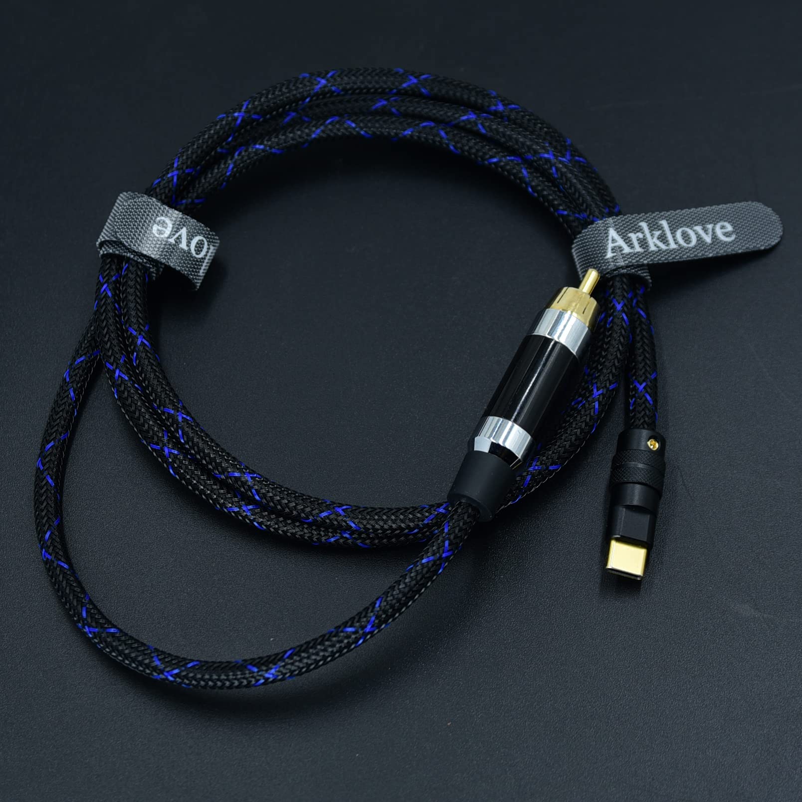 2,1 m USB C auf Koaxialkabel, Stecker Typ-C auf digitale Koaxial-Audio-Schnittstelle, Cinch-Buchse, Adapterdraht, SPDIF für DAC-Verstärker DSD64, dsd128, 192 K