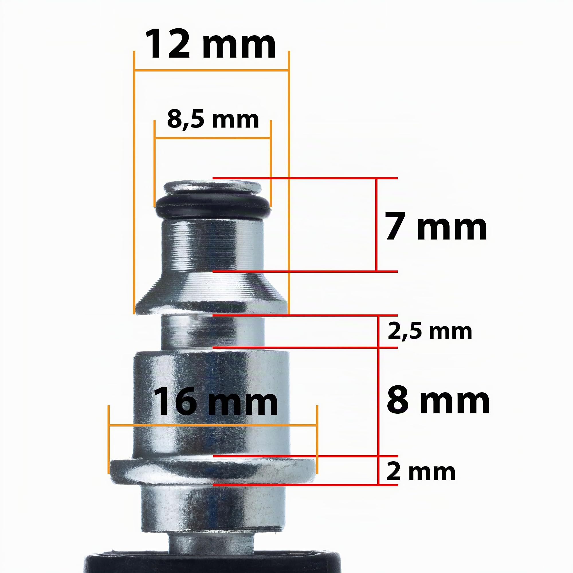 Rosfix Pistola Alta Pressione VARIO con Tubo 8m – Ugello Regolabile, Click/Quick Connect | ricambio per idropulitrice Bosch, AR, Black&Decker, Michelin | Accessorio Lavaggio