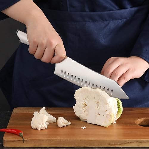 Miniatura 8 de Cangshan HELENA Series - Juego de cuchillos de barbacoa forjados de acero alemán (blanco, juego de 9 piezas)