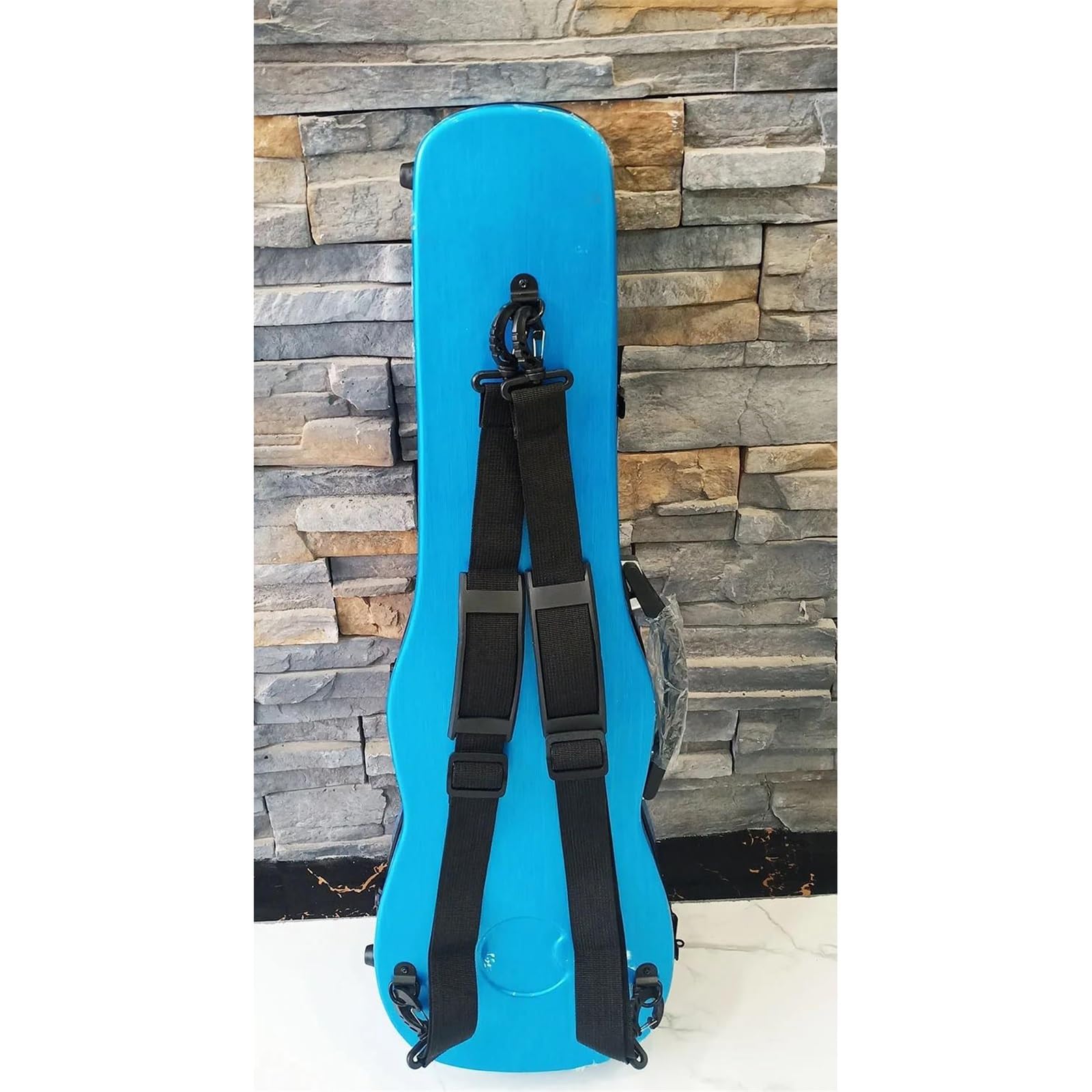 Custodia Per Violino 4/4 3/4 1/2 1/4 1/8 Scatola Per Violino Leggera A Doppia Spalla In Fibra Di Carbonio Scatola Per Violino Accessori Per Violino Custodia professionale per violino(Blue,4/4)