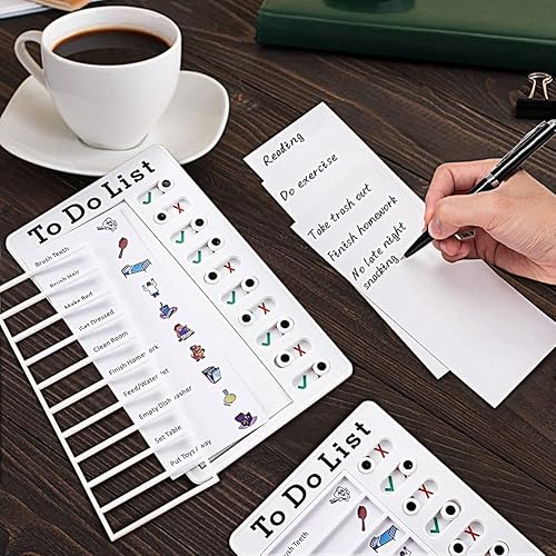 Miniatura 3 de Tablero de lista de comprobación de notas de tabla de tareas, 6 piezas portátiles diarias de lista de tareas y tablas de planificación, tablero de