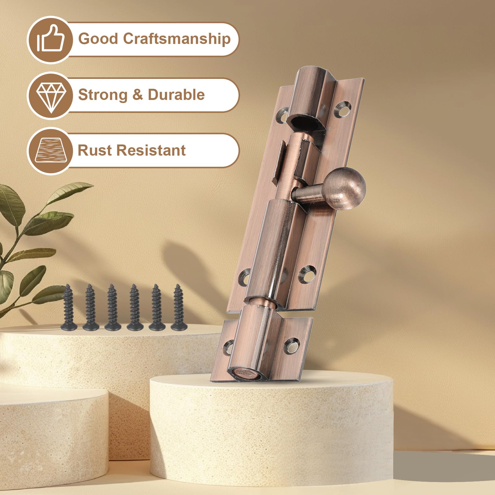 PATIKIL Barrel Bolt Latch - Image 3