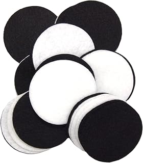 Playfully Ever After Black & White Craft Felt Circles (2 Inch - 58pc)