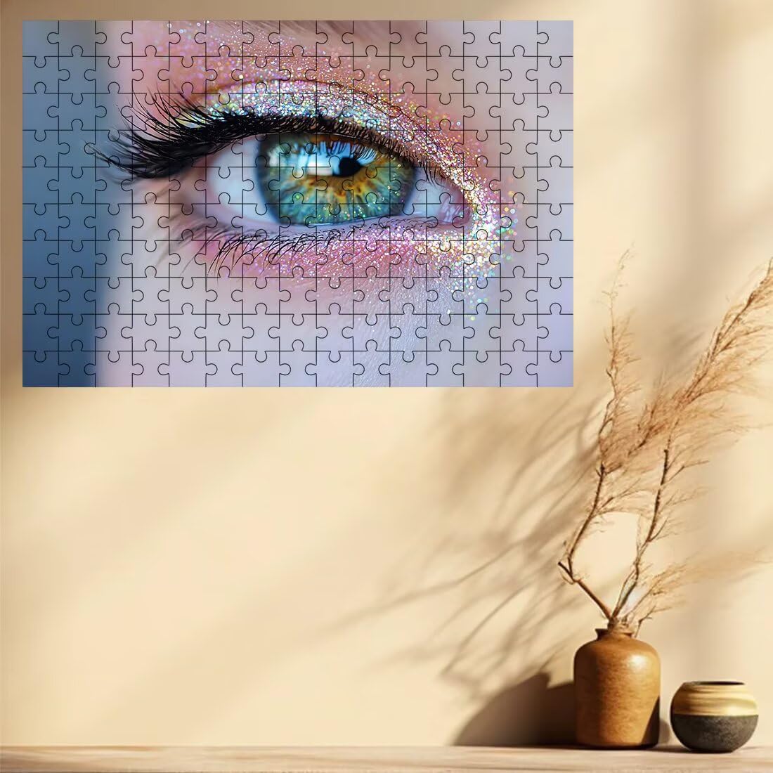 Puzzle 5000 elementów dla dorosłych, puzzle 5000 elementów oczu, abstrakcyjne puzzle dla dorosłych z wykwintnym pudełkiem do pakowania, gry edukacyjne, duże drewniane puzzle na prezent dla kobiet
