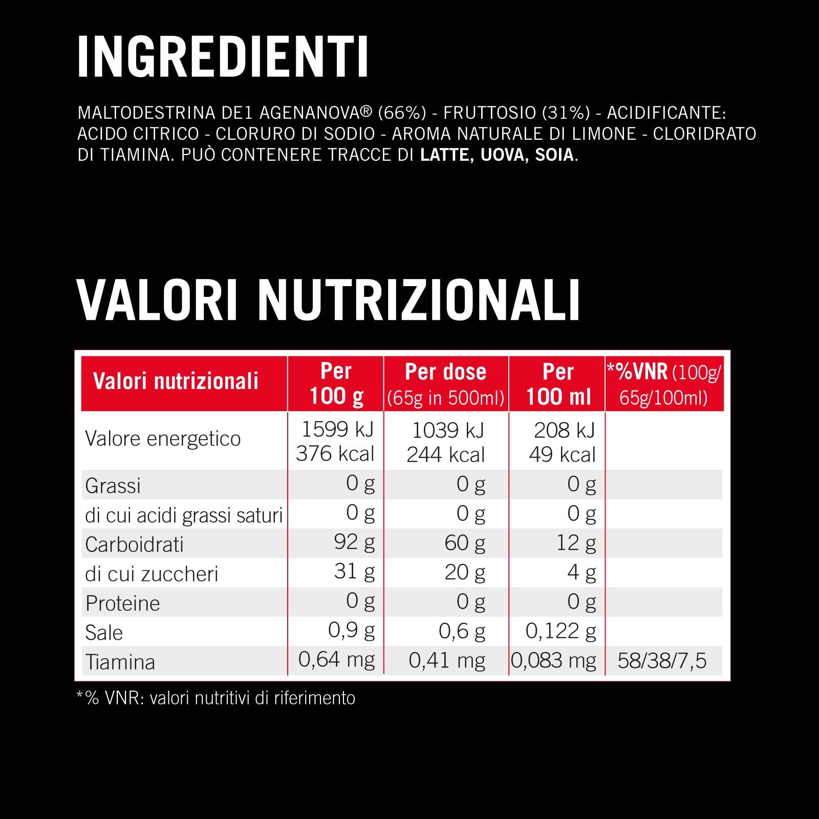 Enervit, Isocarb C2:1PRO, Bevanda Energetica Isotonica con 60g di Carboidrati per Porzione, Gusto Limone, Per Attività di Lunga Durata ad Alta Intensità, Alta Digeribilità, Vegan, 20 Buste da 65g