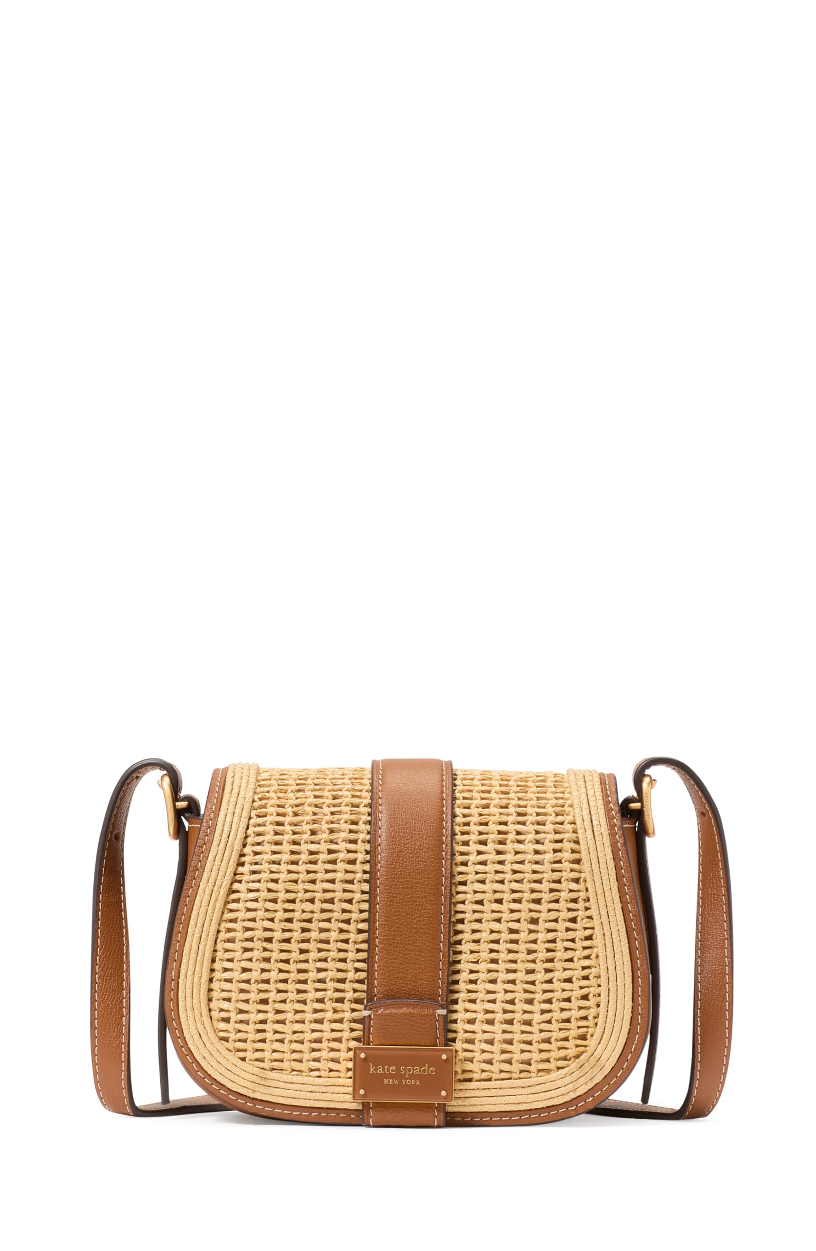 kate spade new york Womens Nouveau Textured Leather Mini Saddle Crossbody