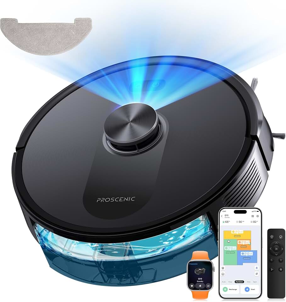 Proscenic Q10 8000Pa, LIDAR, ideal pelos de Mascotas