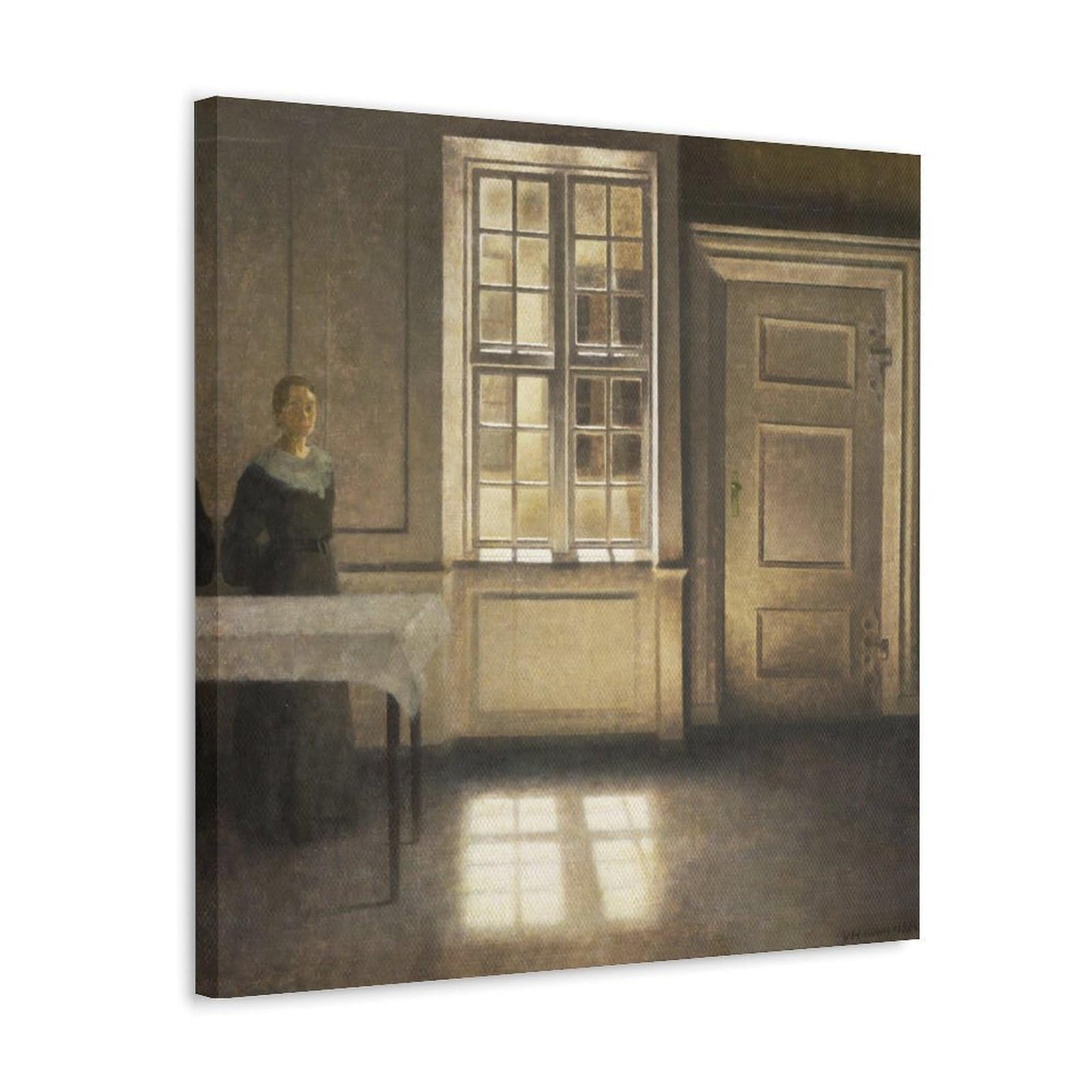 Tableau Strandgade Vilhelm Hammershoi, impression sur toile fine - 8