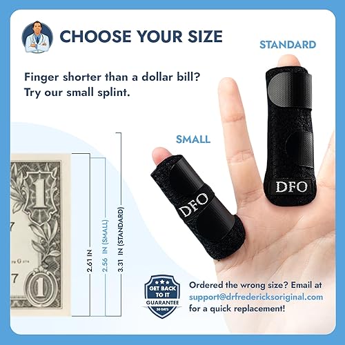 Miniatura 7 de Dr. Frederick's Original Férula de dedo de gatillo pequeña, 2 unidades, soporte para dedos para artritis, lesiones, esguinces, alivia el dolor de