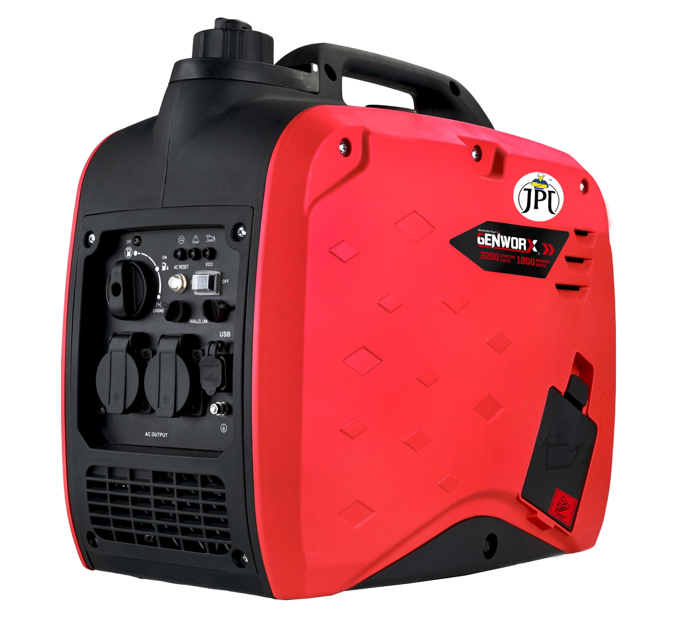 JPT Genworx 1.8KV-2.2KV Ultra-Quiet Portable Inverter Petrol Generator, Lightweight Compliant, With Advance Frequency Control Technology Ideal for Camping, Outdoor Events, & Backup Power Supply (B0DGD7MG4Z) Amazon Price History, Amazon Price Tracker