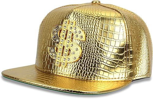 Miniatura 4 de NYU14 Las nuevas gorras de béisbol de cocodrilo sombrero de ala plana de dólar de aleación sombrero hip-hop